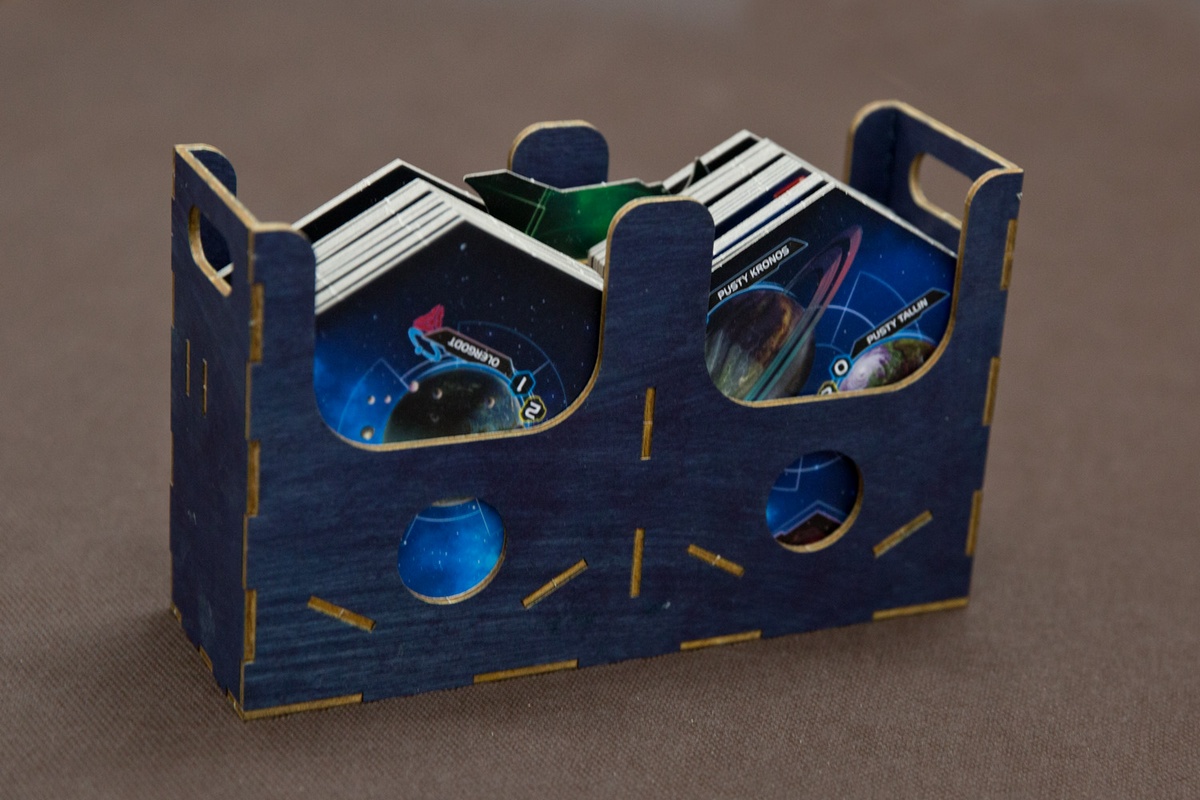 Insert do gry Twilight Imperium: Kraniec burzy - 1 pojemnik na kafelki układów - wersja ze sklejki malowanej