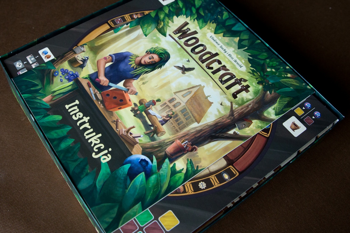 Insert reDrewno do gry Woodcraft - ułożenie isnertu w pudełku - wersja ze sklejki