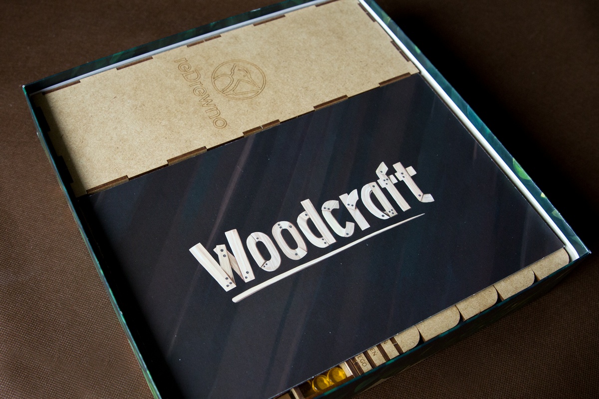 Insert reDrewno do gry Woodcraft - ułożenie isnertu w pudełku - wersja HDF
