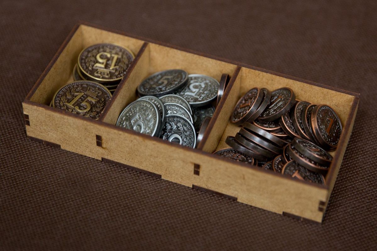 Insert pasujący do gry Brass - ułożenie gry Brass Lancashire - wersja HDF