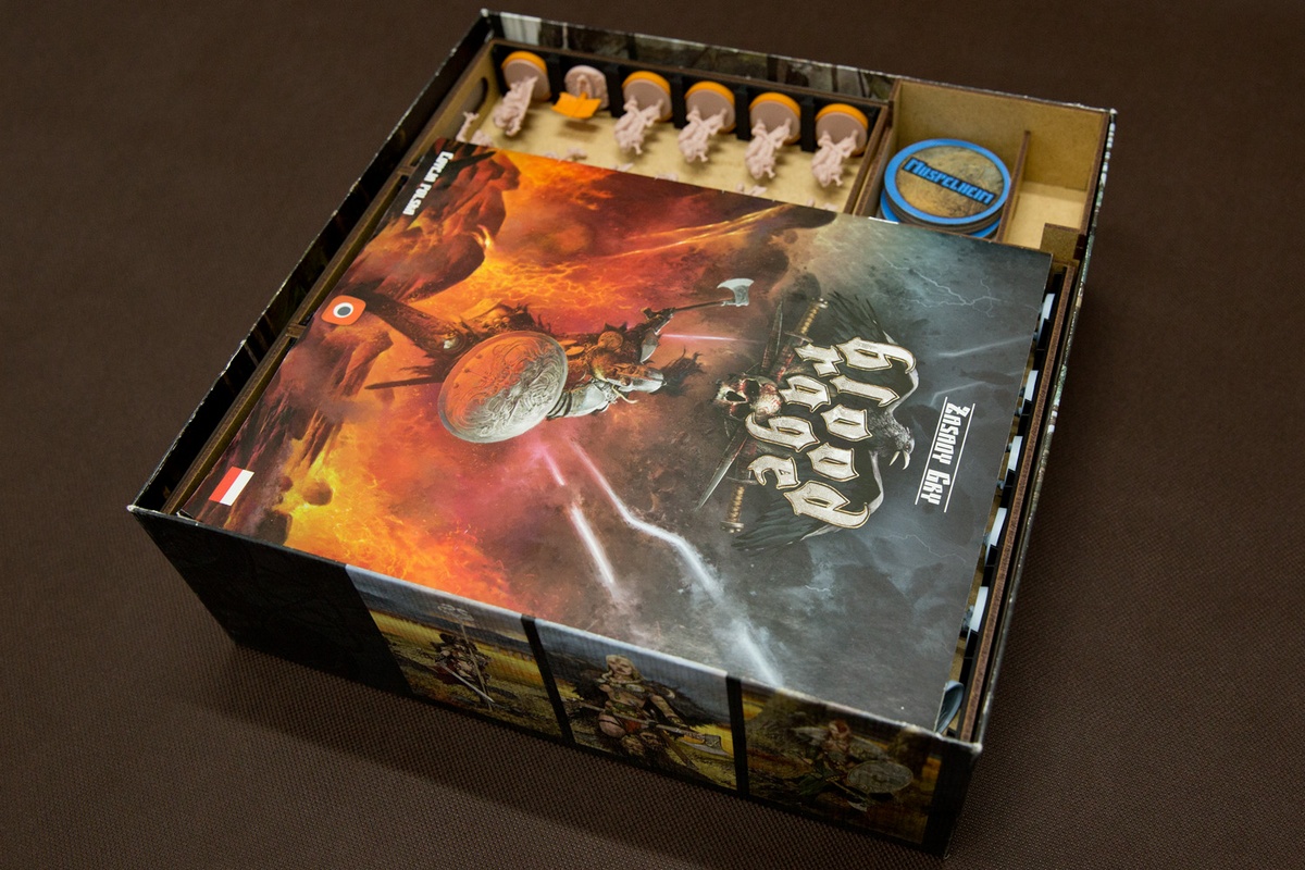 Insert do gry Blood Rage z dodatkami - Ułożenie elementów - wersja HDF